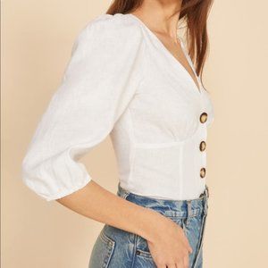 Reformation Anton linen top